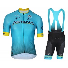 Tenue Cycliste et Cuissard à Bretelles 2018 Astana Pro Team N001